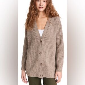 Taupe JENNI KAYNE Cashmere Cocoon Cardigan